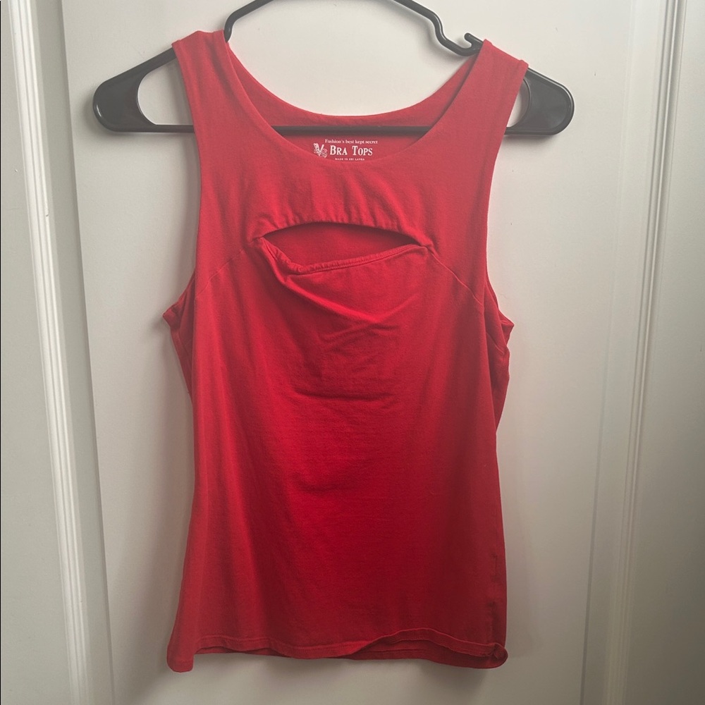 Red Sleeveless Top